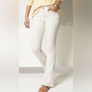 J. Jill Women's Boot Cut Jeans - Cream